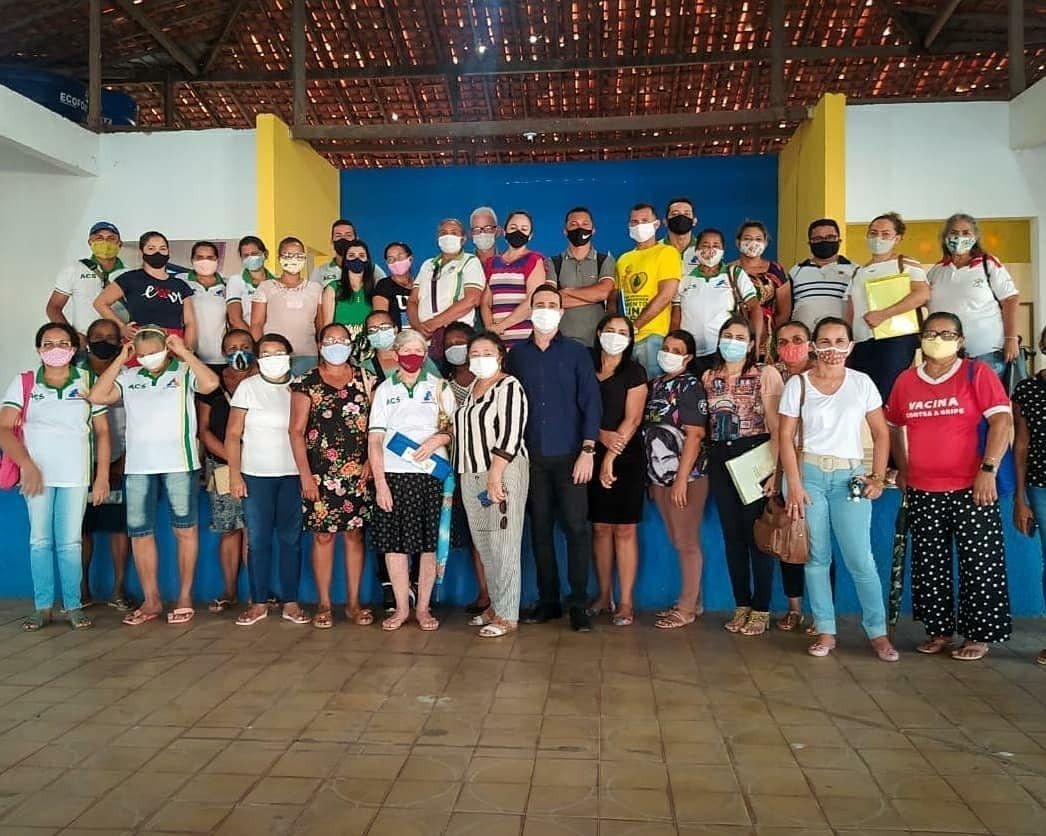 A Secretaria de Saúde de Peri-Mirim, reuniu os agentes comunitários de saúde