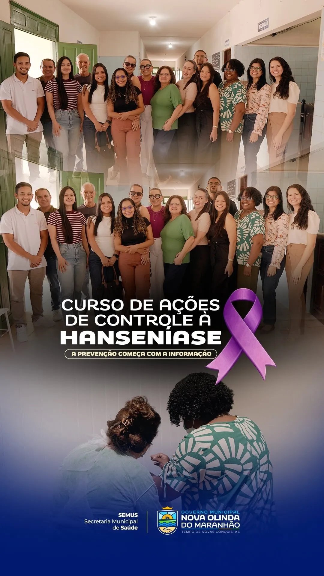 Aconteceu hoje a última aula do curso de combate à hanseníase